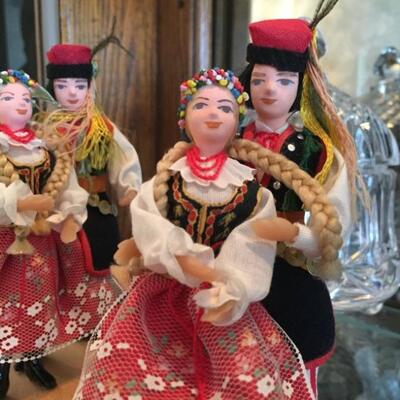 Polish Krakowiak Doll Figurines  