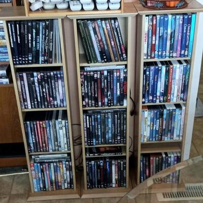 Bookcases and DVD's