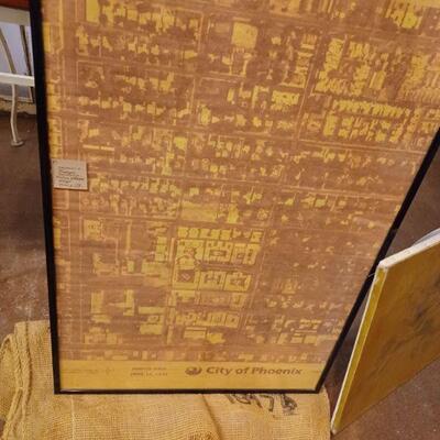 Vintage City map Phoenix