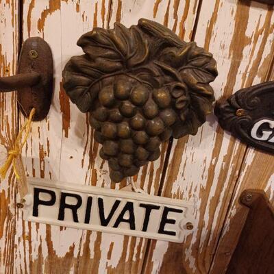 Antique brass door knocker