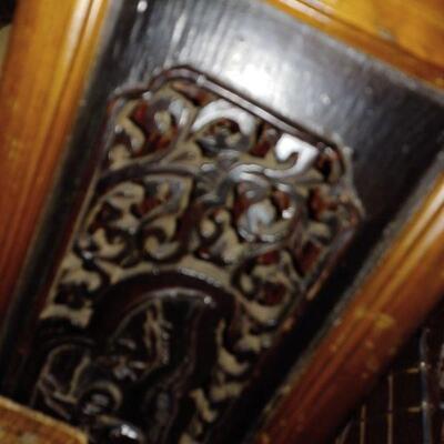 Antique opium bed panels
