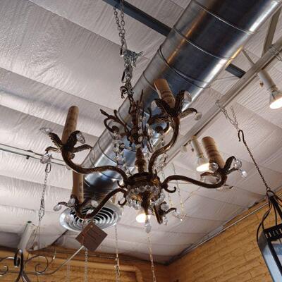 Spanish brass chandelier