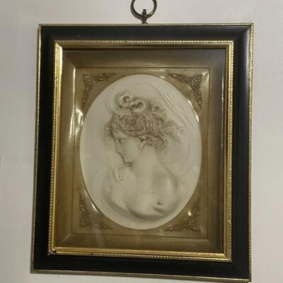 Large cameo wall hanging