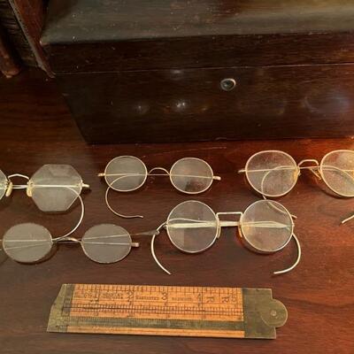 antique spectacles and eyeglasses