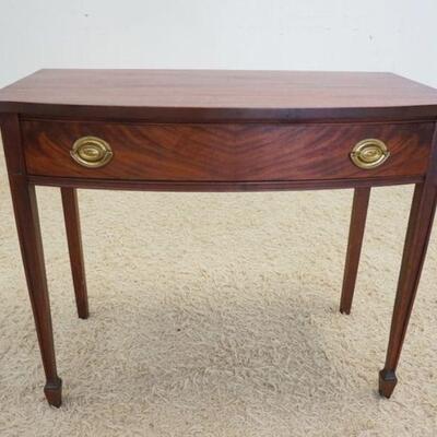 1067	MAHOGANY ONE DRAWER STAND, EBERT FURNITURE CO, APPROXIMATELY 36 IN X 18 IN X 30 IN HIGH
