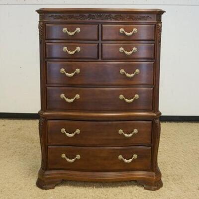 1095	AMERICAN DREW *BOB MACKIE HOME* WALNUT CHEST ON CHEST, APPROXIMATELY 20 IN X 42 IN X 60 IN HIGH
