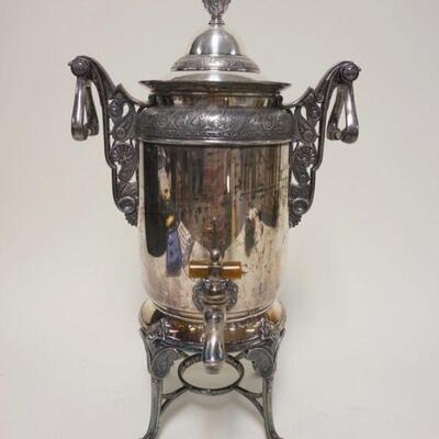 1014	VICTORIAN SILVERPLATE REED & BARTON SAMOVAR, APPROXIMATELY 17 1/2 IN HIGH

