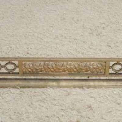 1050	BRASS FIREPLACE FENDER, APPROXIMATELY 64 IN X 12 IN X 12 IN HIGH
