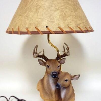 1158	COMPOSTIE STAG TABLE LAMP, APPROXIMATELY 22 IN HIGH
