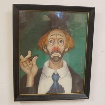 1318	RED SKELTON SIGNED PRINT, APPROXIMATELY 18 IN X 22 1/4 IN
