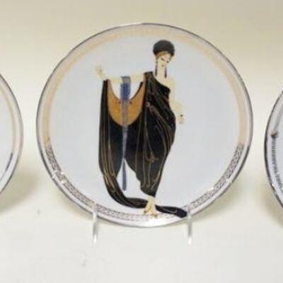 1133	3 FRANKLIN MINT HOUSE OF ERTE COLLECTOR PLATES, 8 1/4 IN
