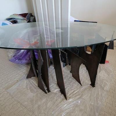 Art glass top table