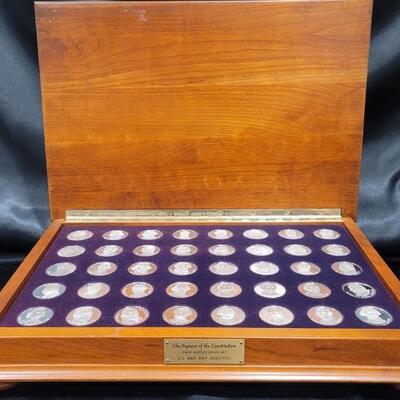 (40) Sterling Silver Medals from the Franklin Mint
Signers of the Constitution First Edition Proof Set