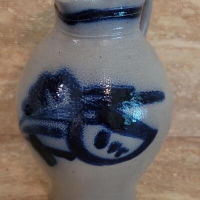 Salt Glass Pottery 8.25in Pitcher
