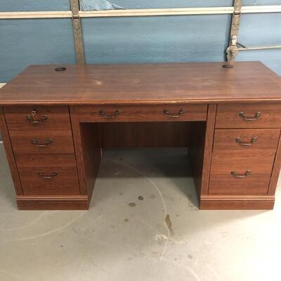 Executive Desk with Lock & Key and Computer Slots