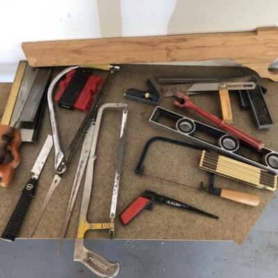 Hack, Key, & Coping Saws, Level, Angle Finder, etc