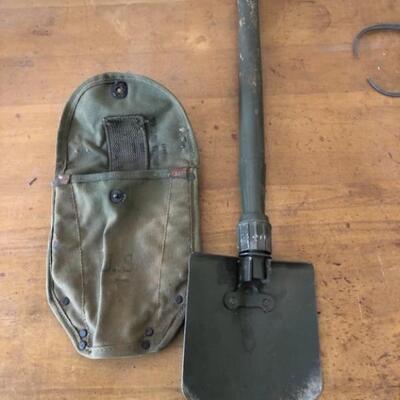 WWII US Army Trench Shovel with Cover