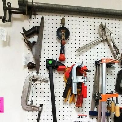 Wall of more clamps