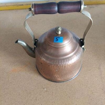Brass tea kettle