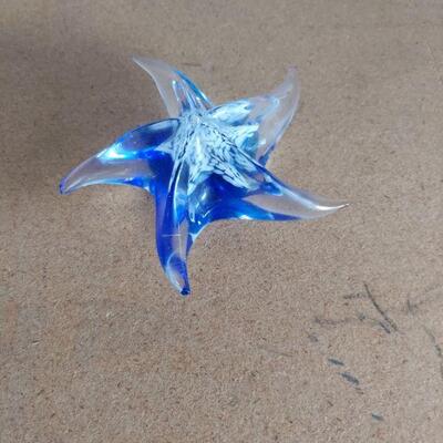 Blue glass starfish