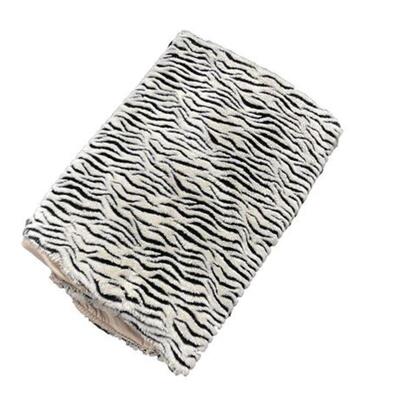 Lot 063
Plush Zebra Print and Velvet Lap Throw