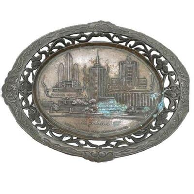 Lot 230
Vintage 1933 1934 Chicago Worlds Fair Souvenir Metal Tray