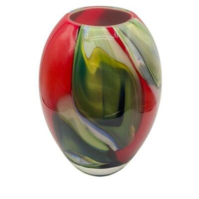 Lot 012m
Glass Europa Contemporary Art Glass Oviod Vase