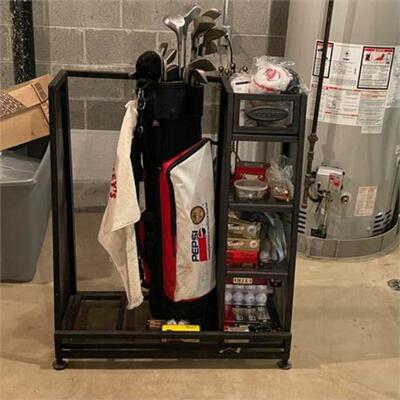 Lot 248n
Big Staff Tour Pepsi Cola Golf Bag by Miller, Clubs, and More