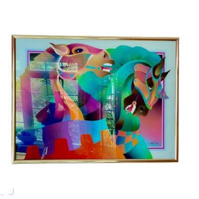Lot 002m
Ned Moulton Reverse Painting Plexiglas 'Moulton Glas'