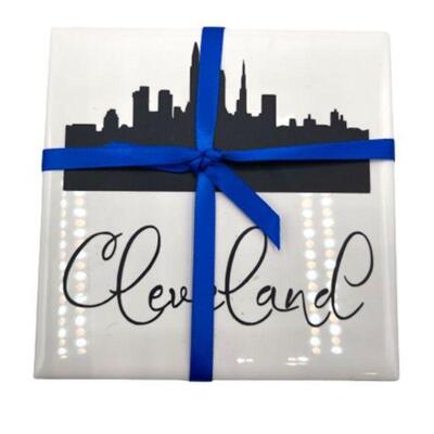 Lot 226
Cleveland Silhouette Ceramic Coaster Set