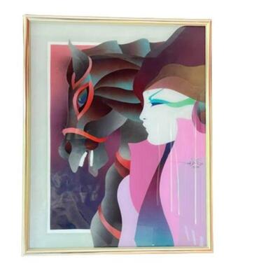 Lot 005m
Ned Moulton Reverse Painting Plexiglas 'Moulton Glas'