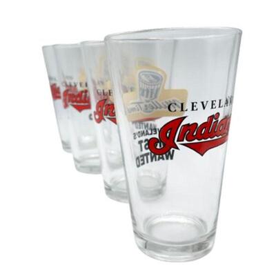 Lot 214
Cleveland Indians, Miller Time Beer Pints