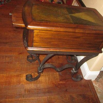 Slate Top/wood/iron base Sewing Table