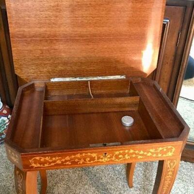 Vintage inlaid side table