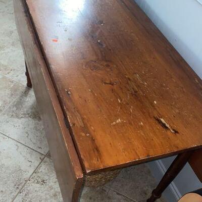 antique drop leaf table 