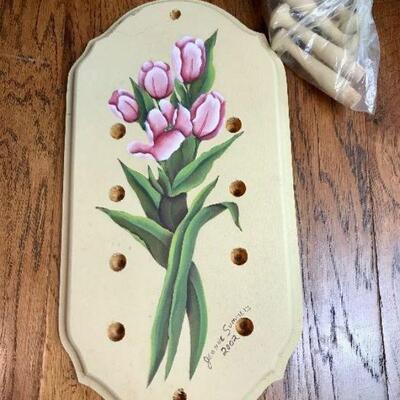 Hand Painted Peg Board