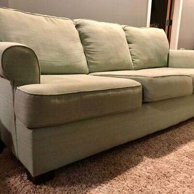 Green Rolled Arm Sofa