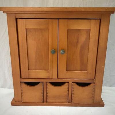 Vintage Wooden Medicine Cabinet 
