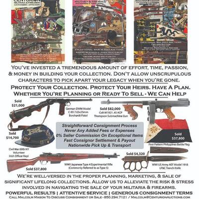 Sell Civil War WWI WWII Wartime Militaria Memorabilia Collection - Consign to auction
