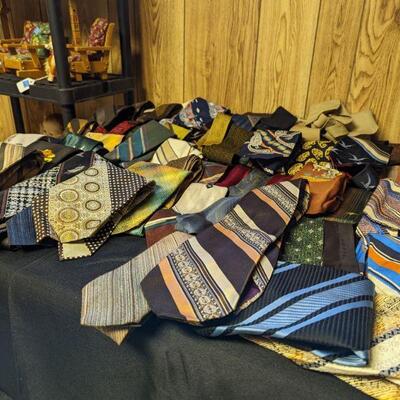 Do You love vintage ties?? We've got tons of em!!  These are stacked deep, but there's another box too that you cant see!
