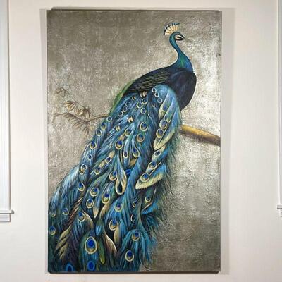 UTTERMOST PEACOCK OIL on CANVAS | 