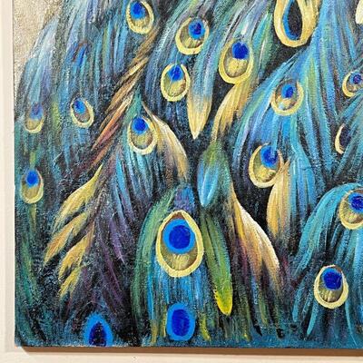UTTERMOST PEACOCK OIL on CANVAS | 