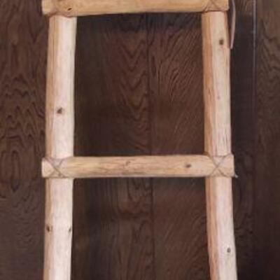 SW rustic ladder - great for displaying sw rugs (we have some of those too!