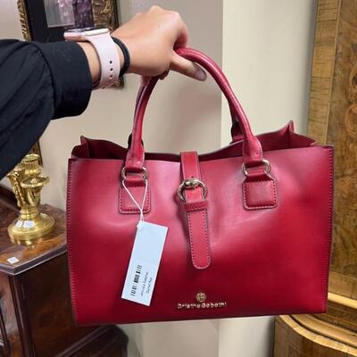 Cristina Sabatini red hand bag