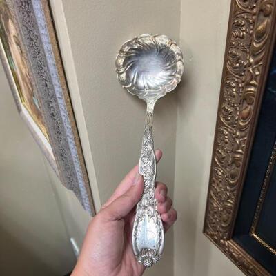 Silver Tiffany serving spoon