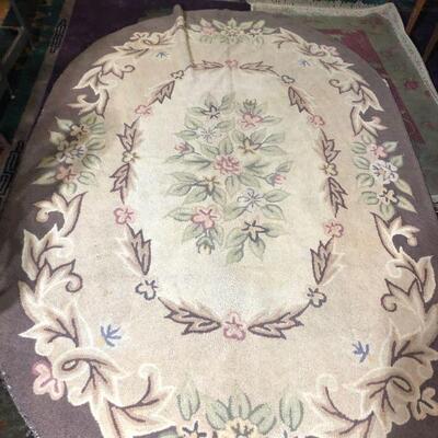large needlepoint rug very good condition