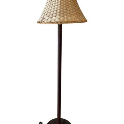 MCM Walnut Floor Lamp