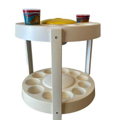MCM Plastic Bar Cart Kartell Style