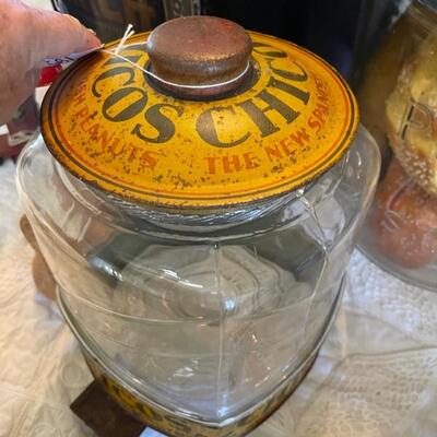 Rare original glass jars