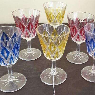 Harlequin Glasses 6 for $60